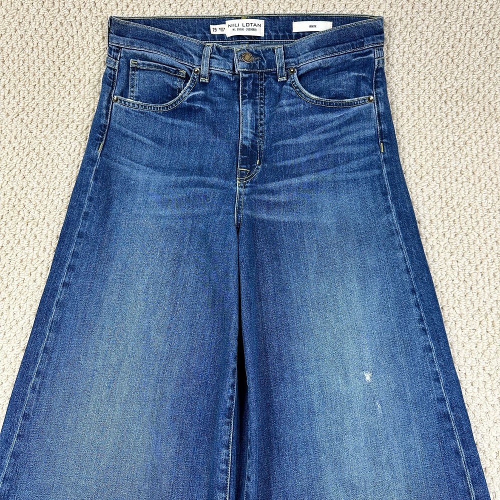 Nili Lotan Jeans Fits Womens 30x32 Classic Wash Josette High Rise 70s Flare Leg - Picture 14 of 16